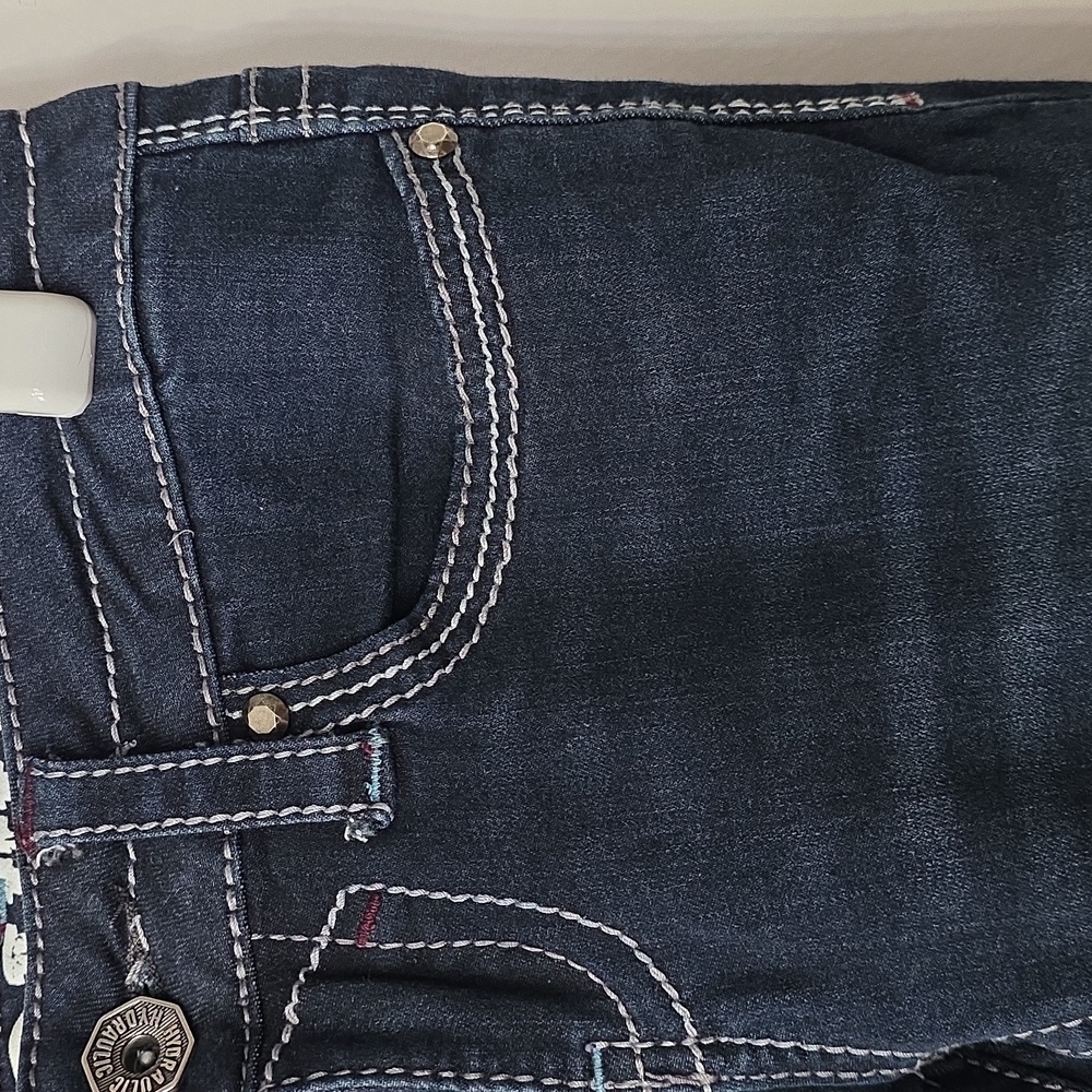 Hydraulic Women's Deep Indigo Lola Curvy Jeans - Size 0 - Picture 3 of 11